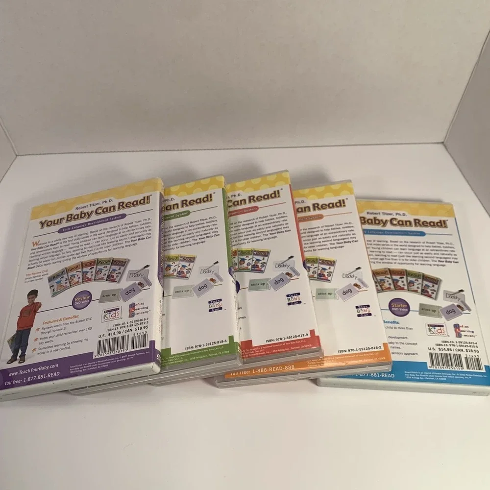 Your Baby Can Read! Vol 1-3 DVDs + Starter/Review - Reading‎ Phonics Home